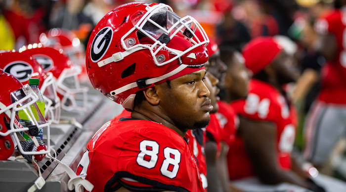 Carter had an underwhelming workout at Georgia's pro day, and he could fall outside the top 10 picks.